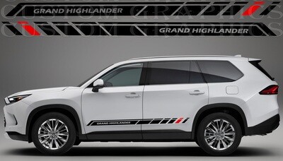 Hit the Road in Style: Vinyl Stickers for Cars Compatible with Grand Highlander 2024