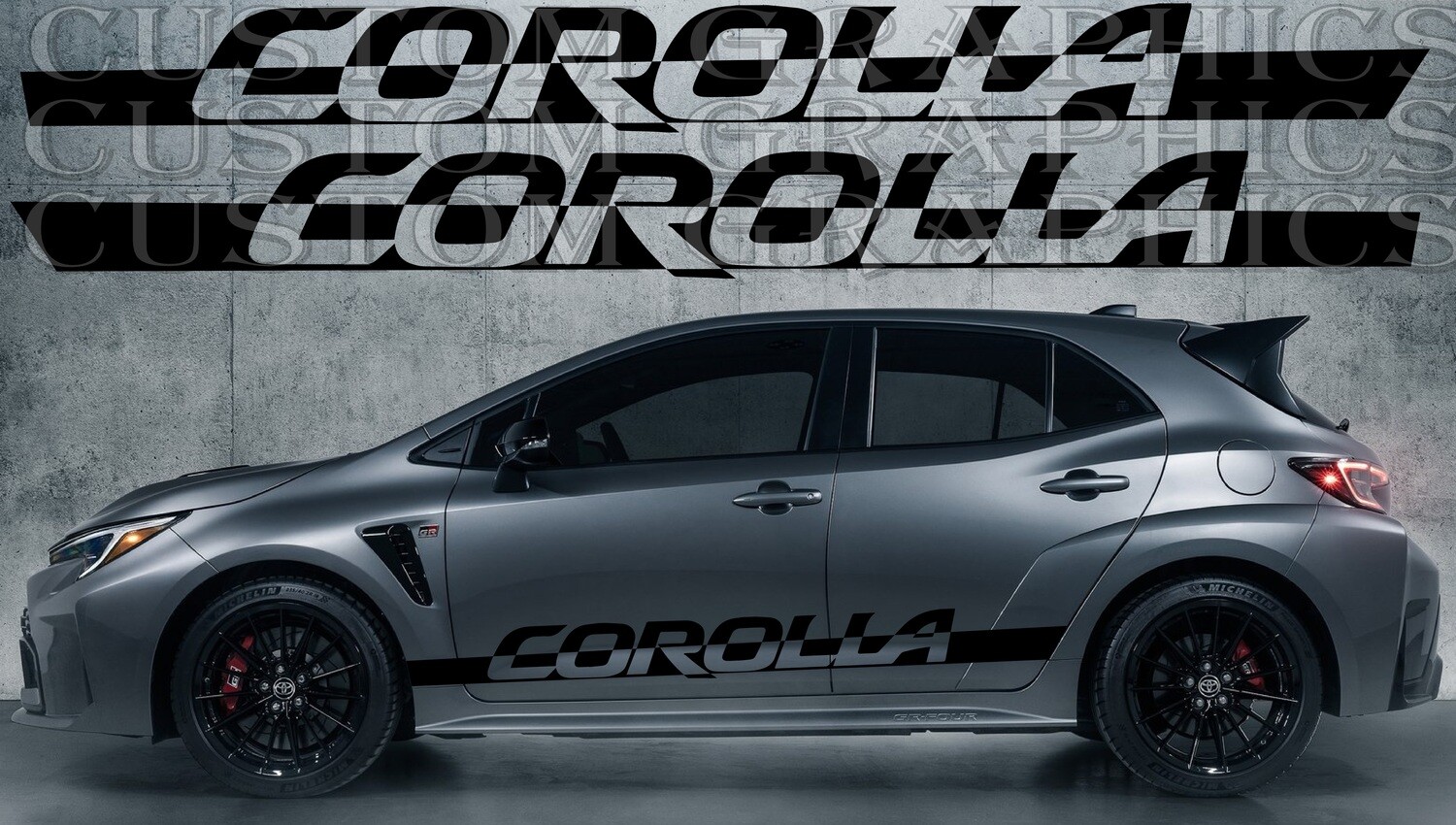 Stick and Drive: Premium Car Vinyl Graphics Compatible with Corolla GR 2023