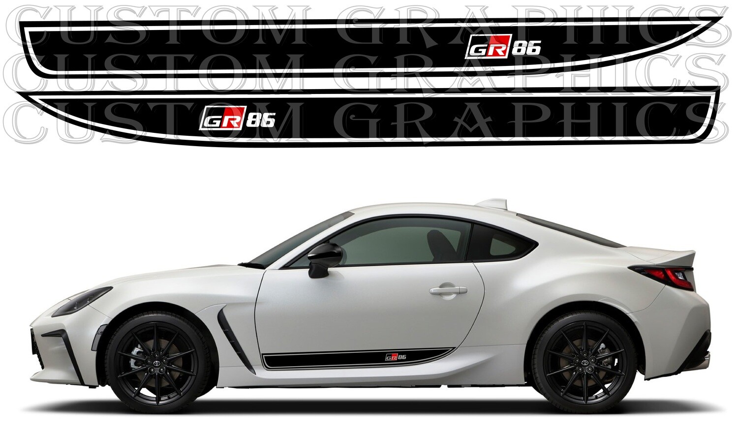 Car Stickers Galore Compatible with Toyota GR 86