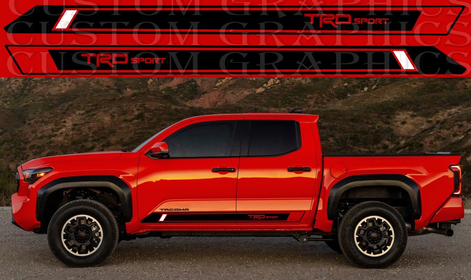 Upgrade Your Car&#39;s Look with Vinyl Stickers Compatible with Toyota Tacoma  TRD Sport