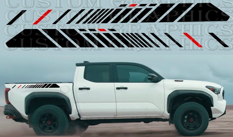 2x body decals side stripe sticker logo graphics Compatible with Toyota Tacoma  TRD Off Road