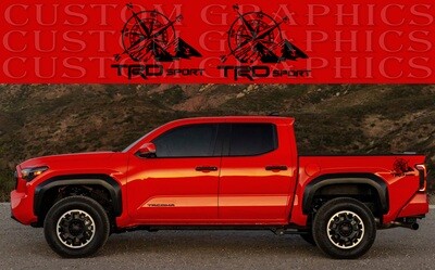 Hit the Road in Style: Vinyl Stickers for Cars Compatible with Toyota Tacoma  TRD Sport