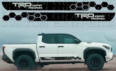 Pair of Sport Side Stripes Decal Sticker Vinyl Compatible with Toyota Tacoma  TRD Off Road