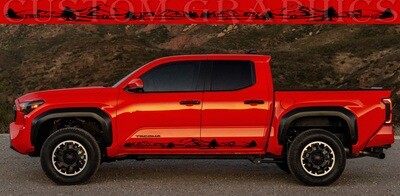 Sport Sticker Decal Side Door Stripes Compatible with Toyota Tacoma TRD Sport
