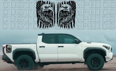 Decal Graphic Sticker Door Sport Stripe Kit Compatible with Toyota Tacoma  TRD Off Road