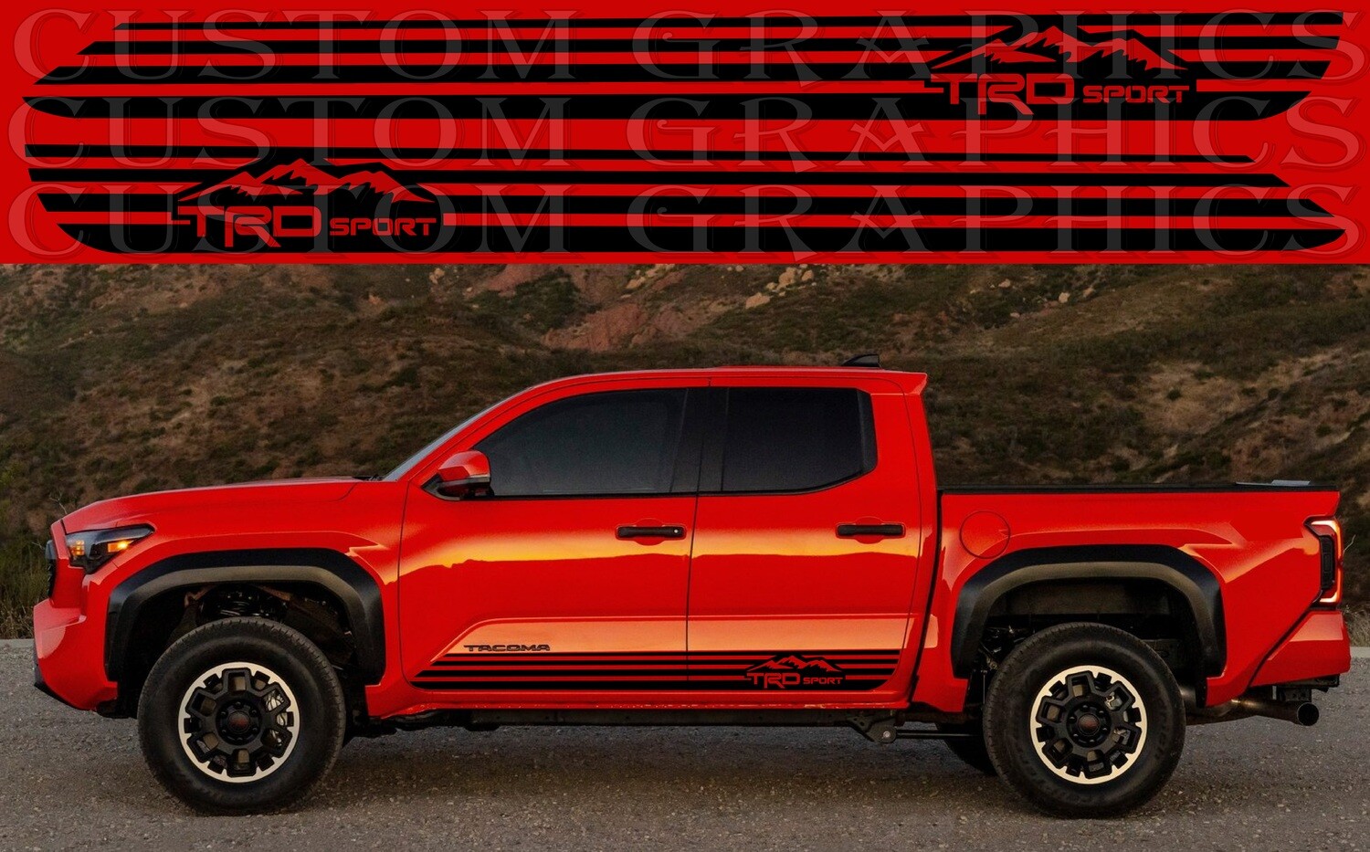Revamp Your Ride with Vinyl Auto Decals Compatible with Toyota Tacoma  TRD Sport