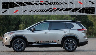 Side Stripe Decal Graphic Sticker Kit Compatible with Nissan Rogue 2024