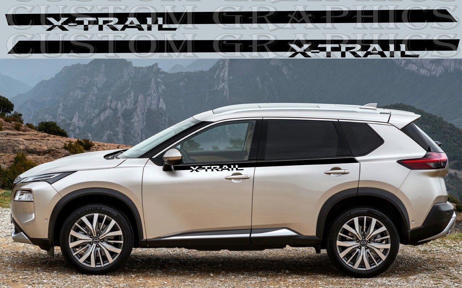 Adorn Your Auto: Vinyl Decals for Sale Compatible with Nissan-X-Trail 2023 E-Power