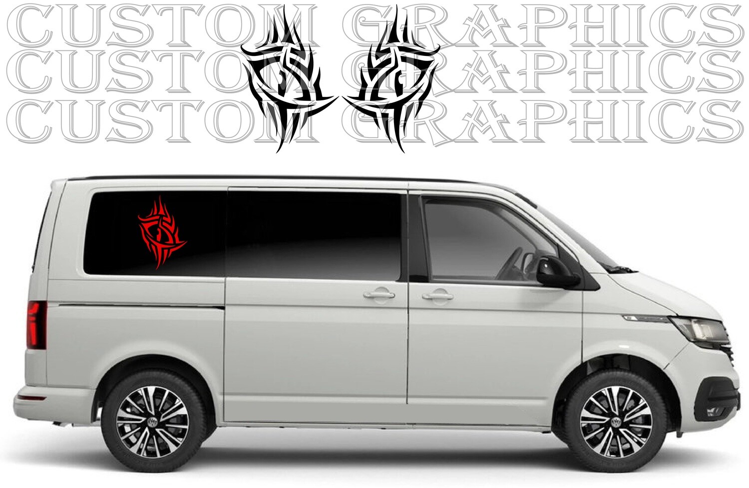 Side door vinyl decal sticker Compatible with Transporter T6