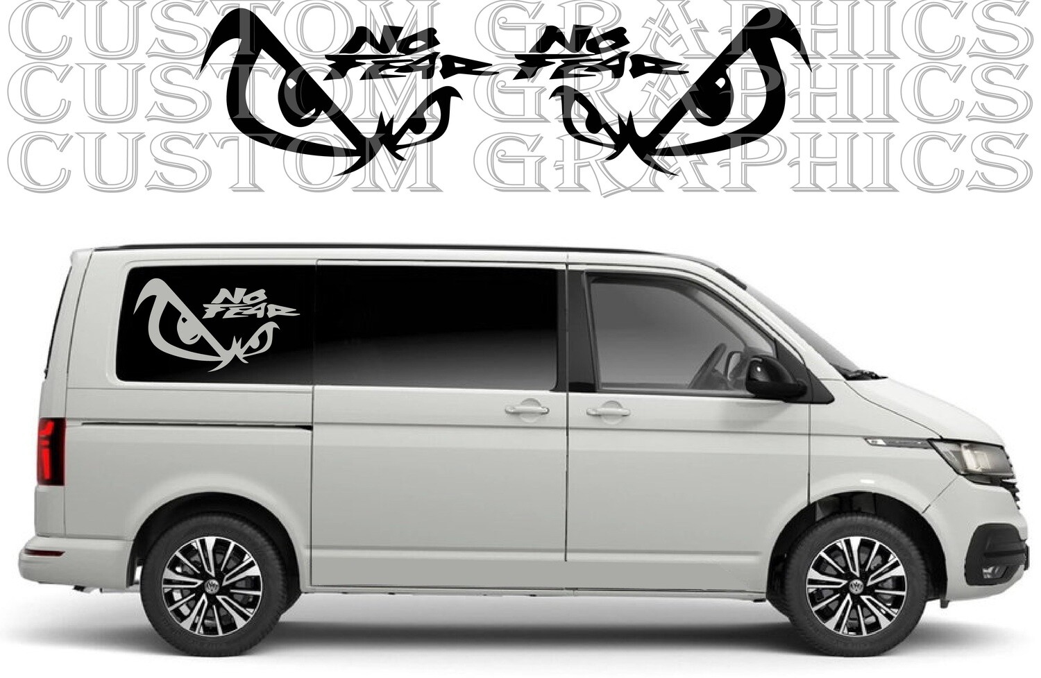 Pair of Sport Side Stripes Decal Sticker Vinyl Compatible with Transporter T6