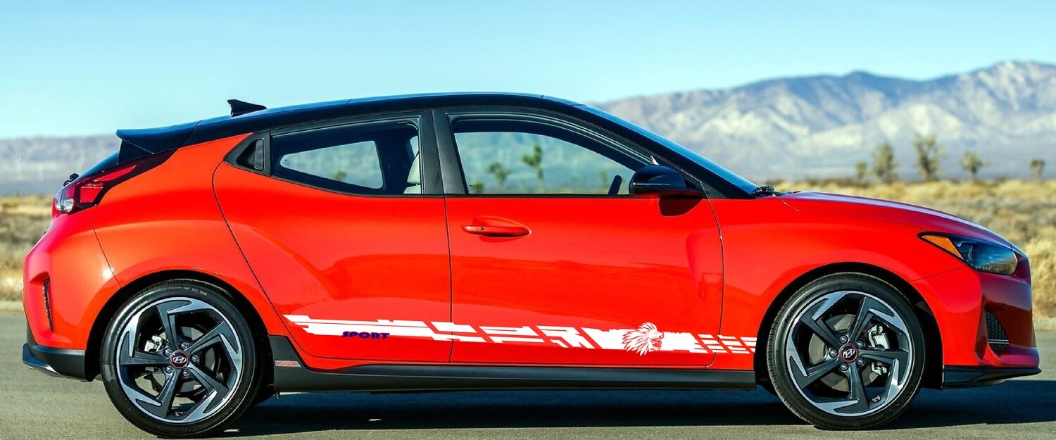 Custom Auto Vinyl Graphics Compatible with Veloster