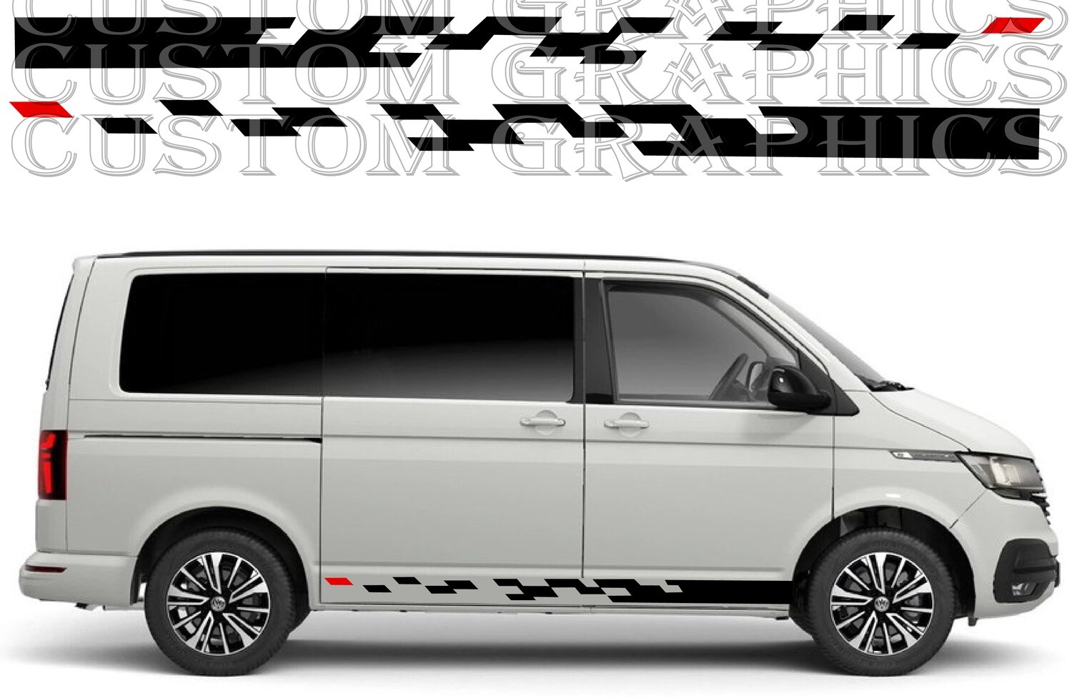 Vinyl Decal Custom Stickers Graphic kit Compatible with Transporter T6