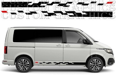 Vinyl Decal Custom Stickers Graphic kit Compatible with Transporter T6