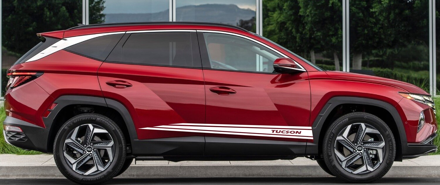 Custom Auto Vinyl Graphics Compatible with Tucson