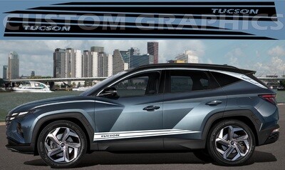 Custom Auto Vinyl Graphics Compatible with Tucson