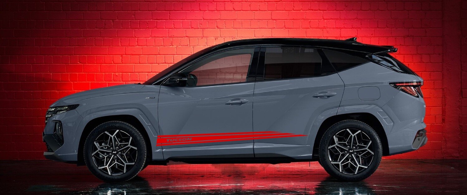 Custom Auto Vinyl Graphics Compatible with Tucson