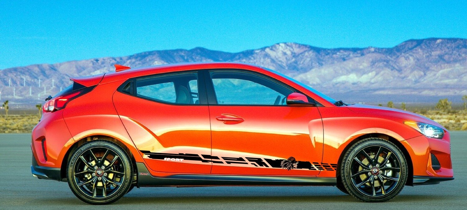 Custom Auto Vinyl Graphics Compatible with Veloster