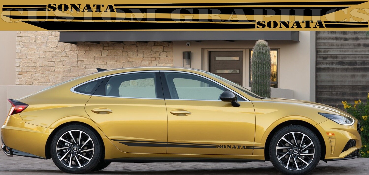 Stick and Drive: Premium Car Vinyl Graphics Compatible with Hyundai Sonata