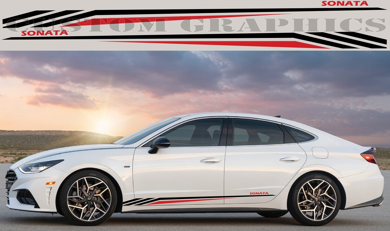 Car Stickers Galore Compatible with Hyundai Sonata