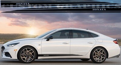 Custom Auto Vinyl Graphics Compatible with Hyundai Sonata