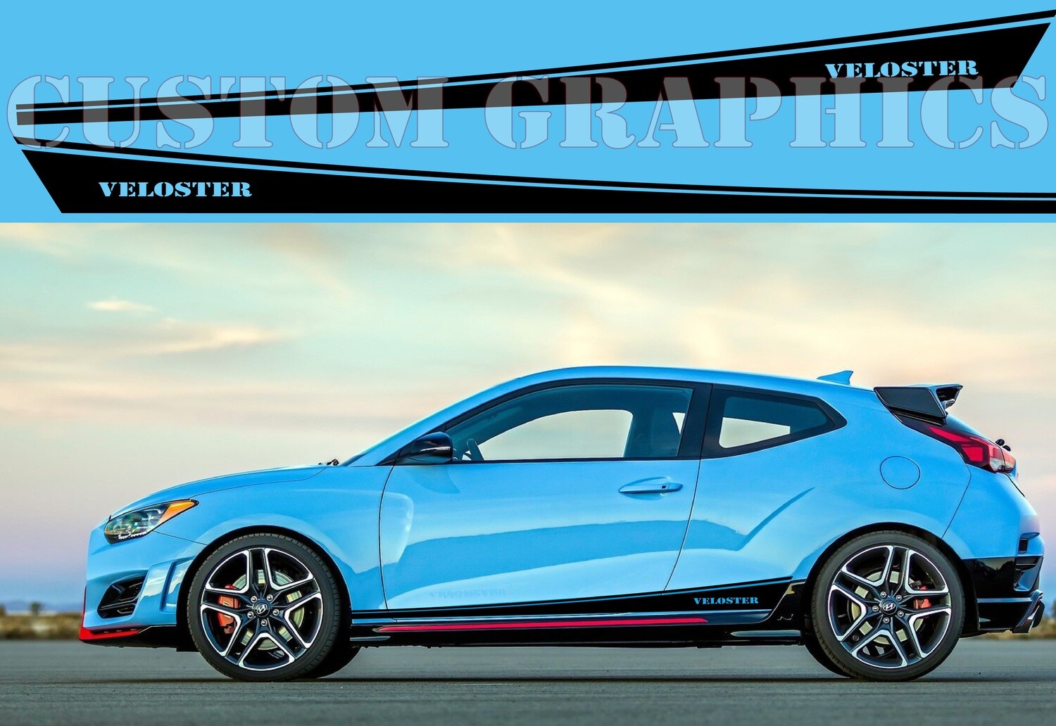 Upgrade Your Car&#39;s Look with Vinyl Stickers Compatible with Veloster