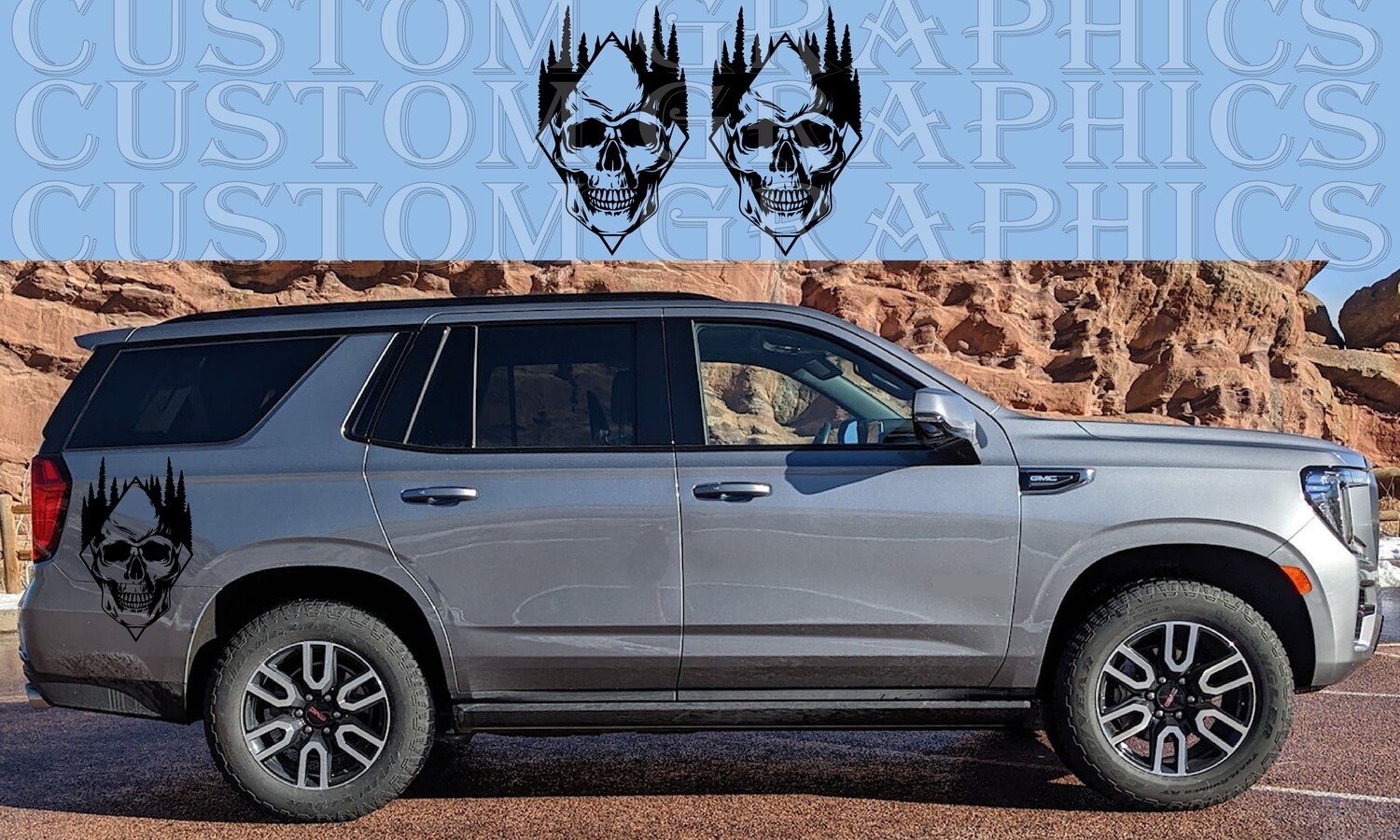 Personalize Your Drive: Car Vinyl Wraps Compatible with GMC Yukon AT4 2020-2024