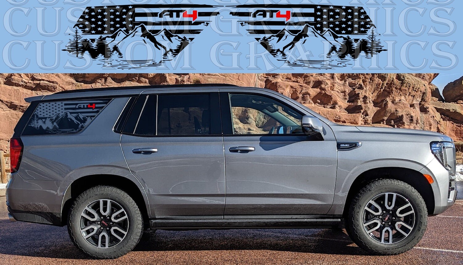 Express Your Style with Car Decals Compatible with GMC Yukon AT4 2020-2024