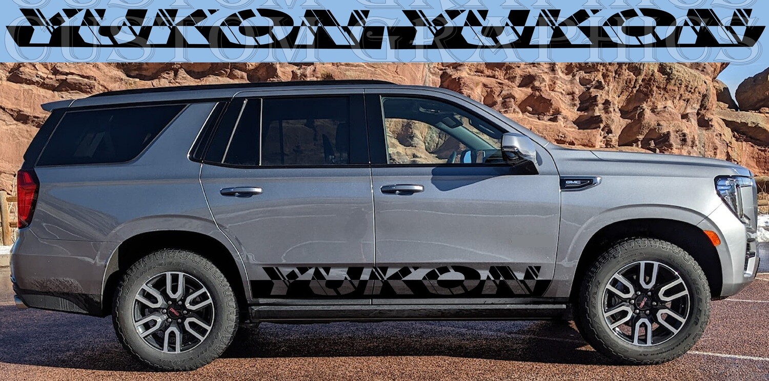 Stick and Drive: Premium Car Vinyl Graphics Compatible with GMC Yukon AT4 2020-2024