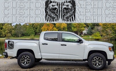 Side Door Stripe Custom kit Stickers Set Kit Compatible with GMC-Canyon AT4 2023