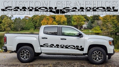 Sport Side door sticker racing design Compatible with GMC-Canyon AT4 2023
