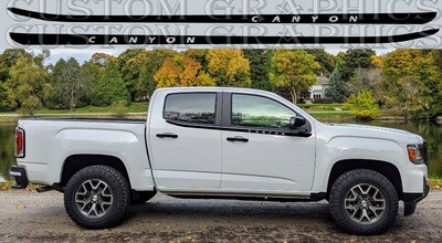 Vinyl Decal Custom Stickers Graphic kit Compatible with GMC-Canyon AT4 2023