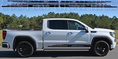 Vinyl Decals for Your Ride Compatible with Gmc Sierra 1500 Denali AT4 2019 2020 2021 2022 2023 2024