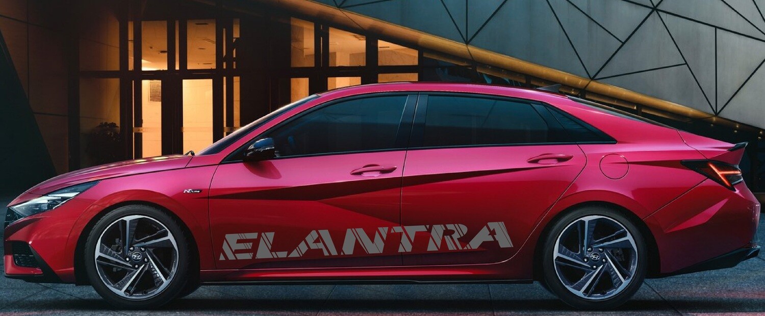 Sport Sticker Decal Side Door Stripes Compatible with Elantra
