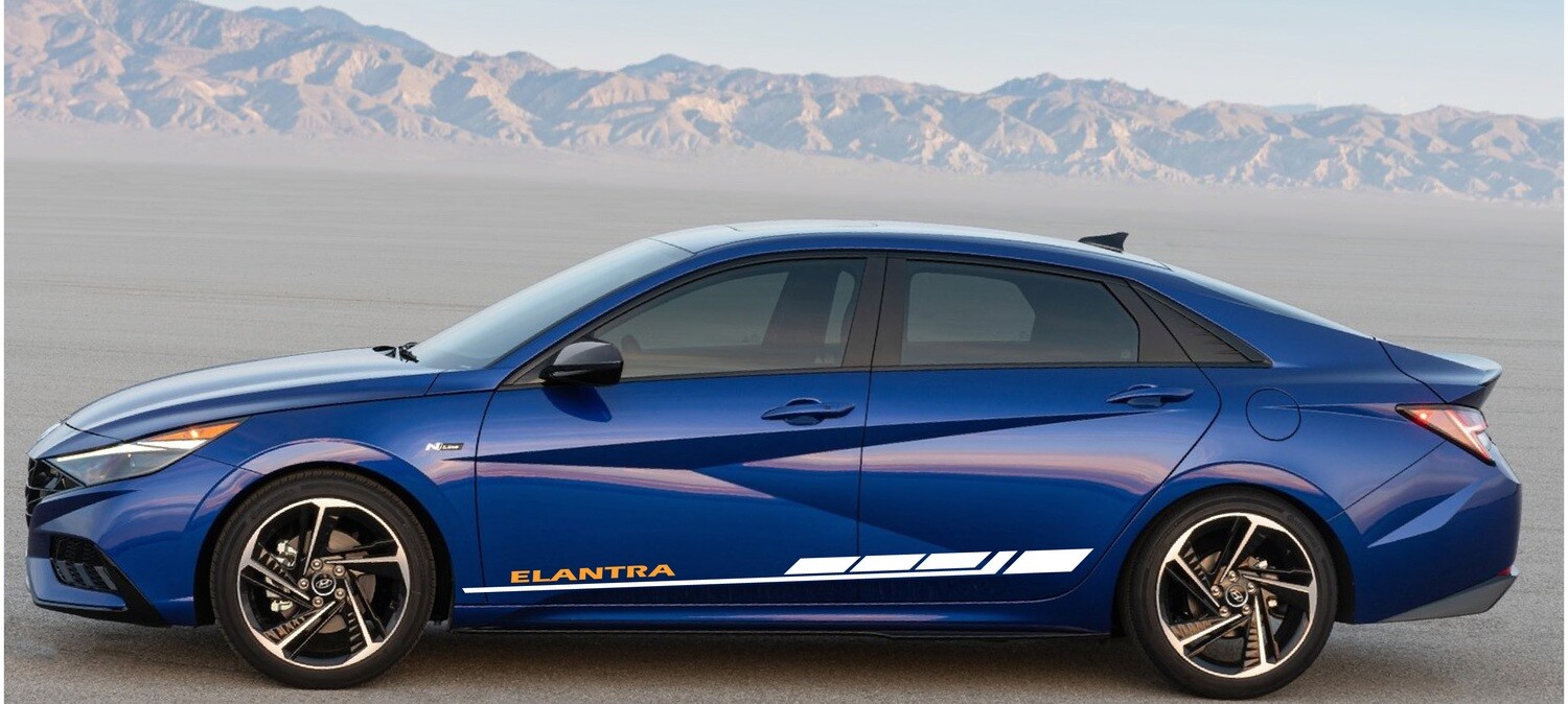 Custom Auto Vinyl Graphics Compatible with Elantra
