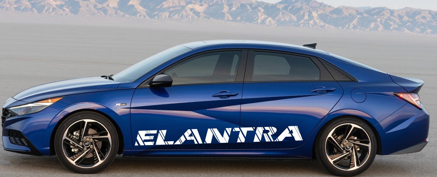 Sport Sticker Decal Side Door Stripes Compatible with Elantra