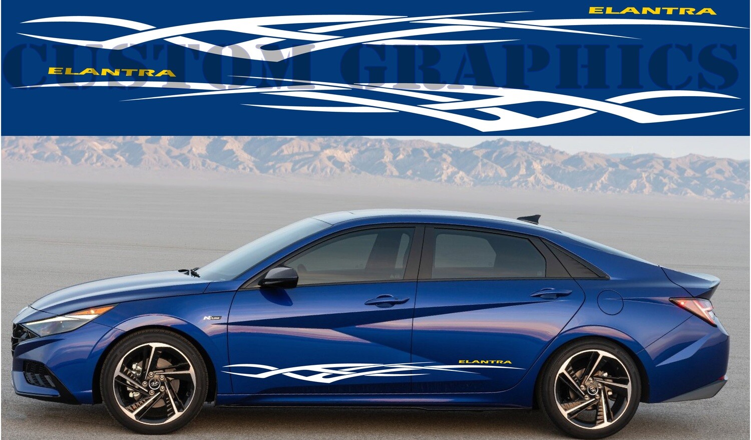 Vinyl Decals for Your Ride Compatible with Elantra