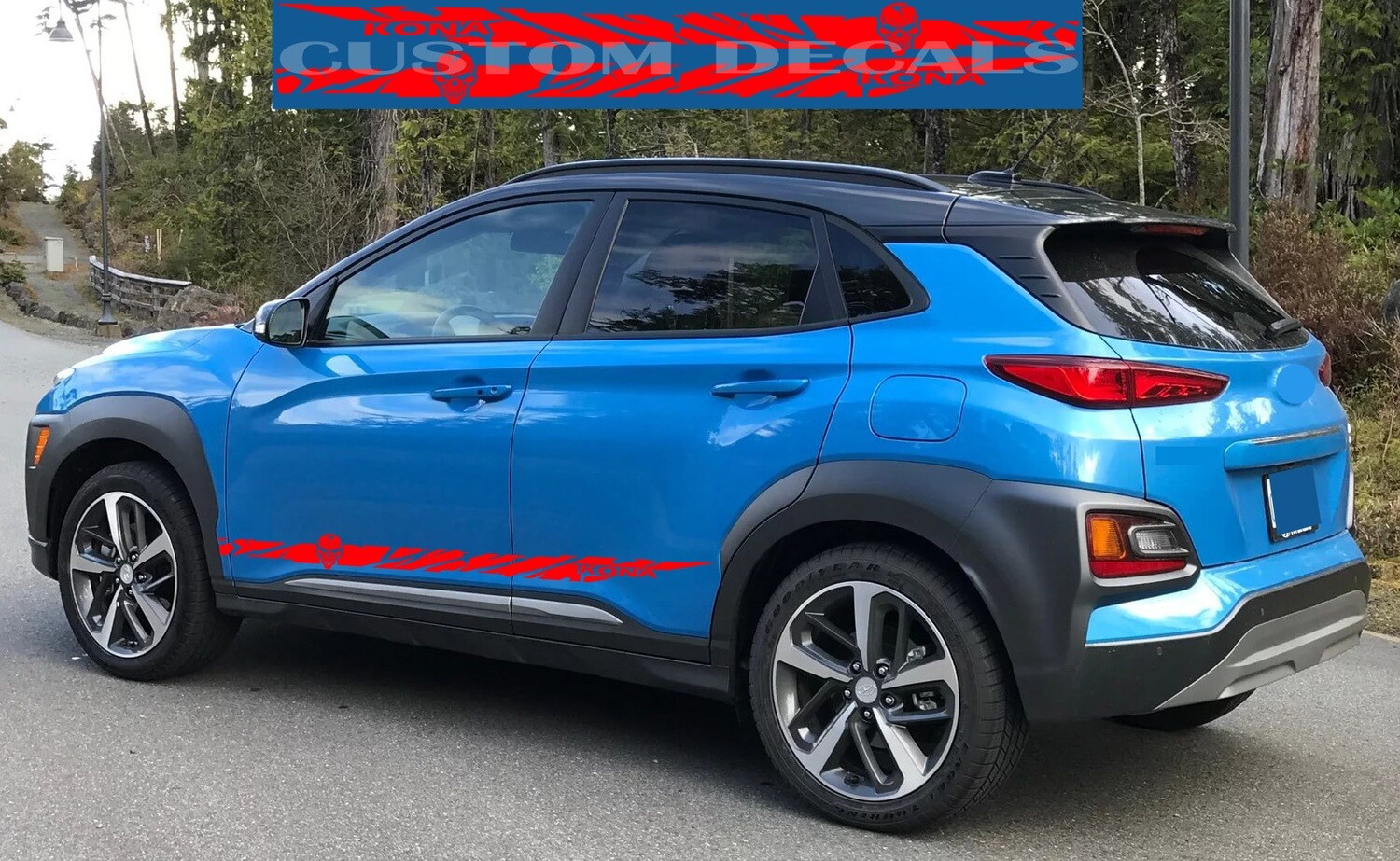 Upgrade Your Car&#39;s Look with Vinyl Stickers Compatible with Kona N 2022