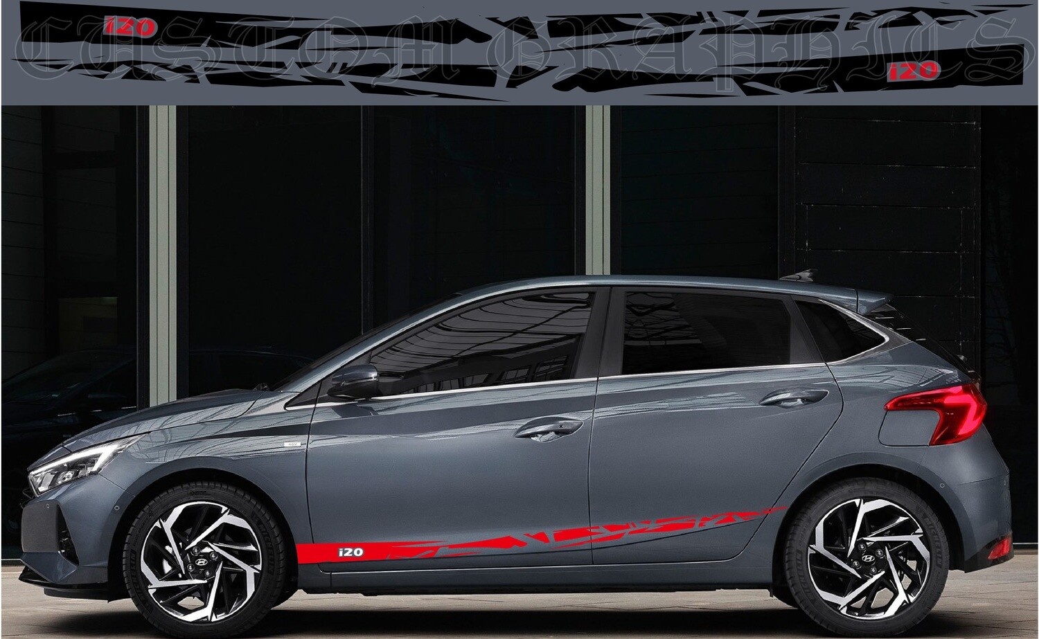 Upgrade Your Car&#39;s Look with Vinyl Stickers Compatible with i20