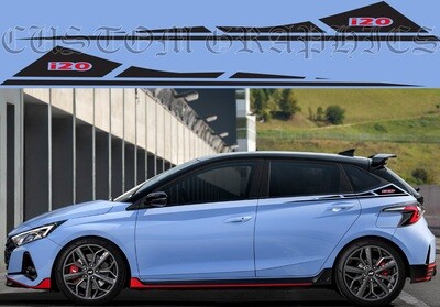 Car decals Compatible with i20