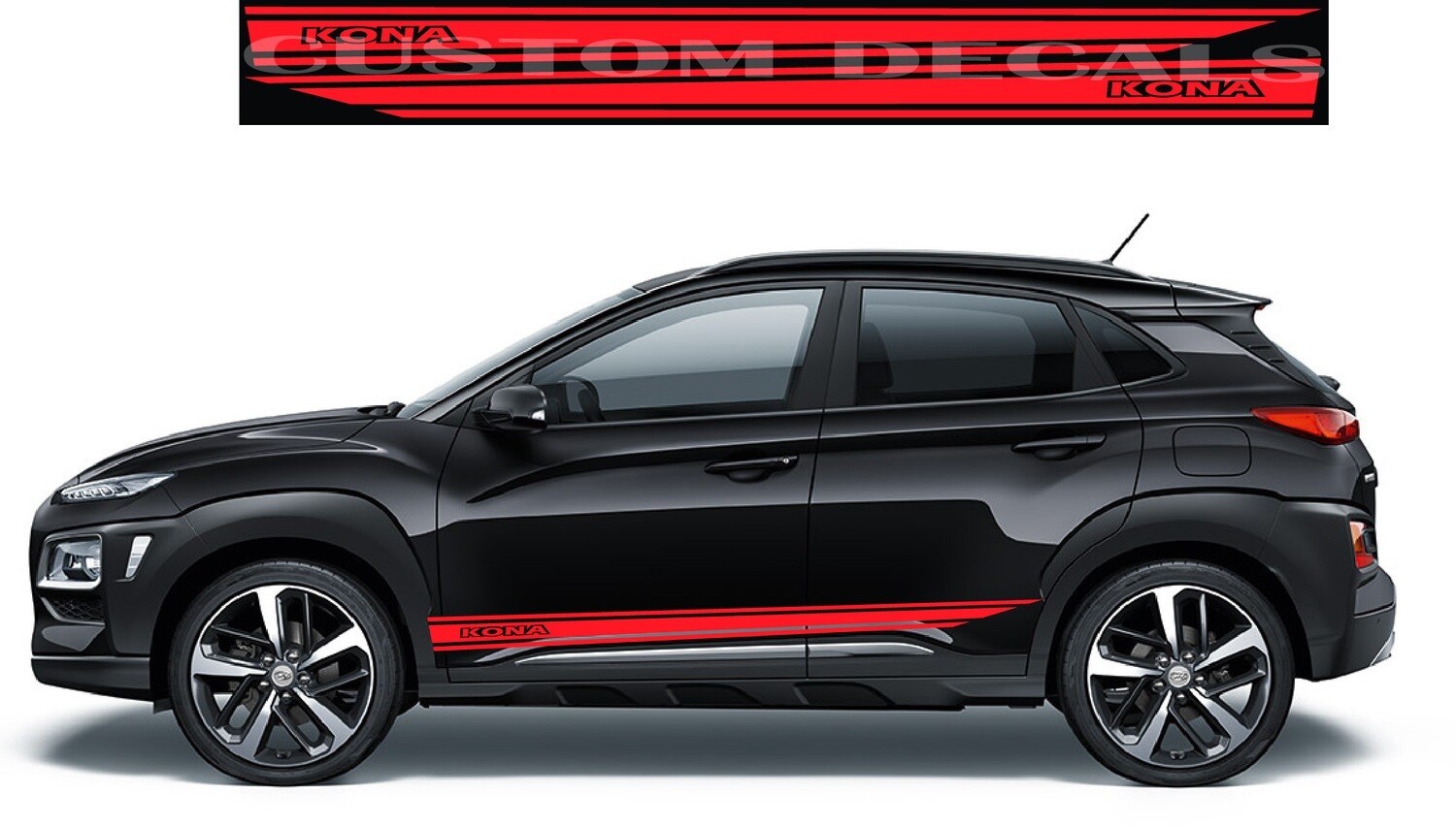 Custom Auto Vinyl Graphics Compatible with Kona N 2022