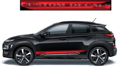 Custom Auto Vinyl Graphics Compatible with Kona N 2022