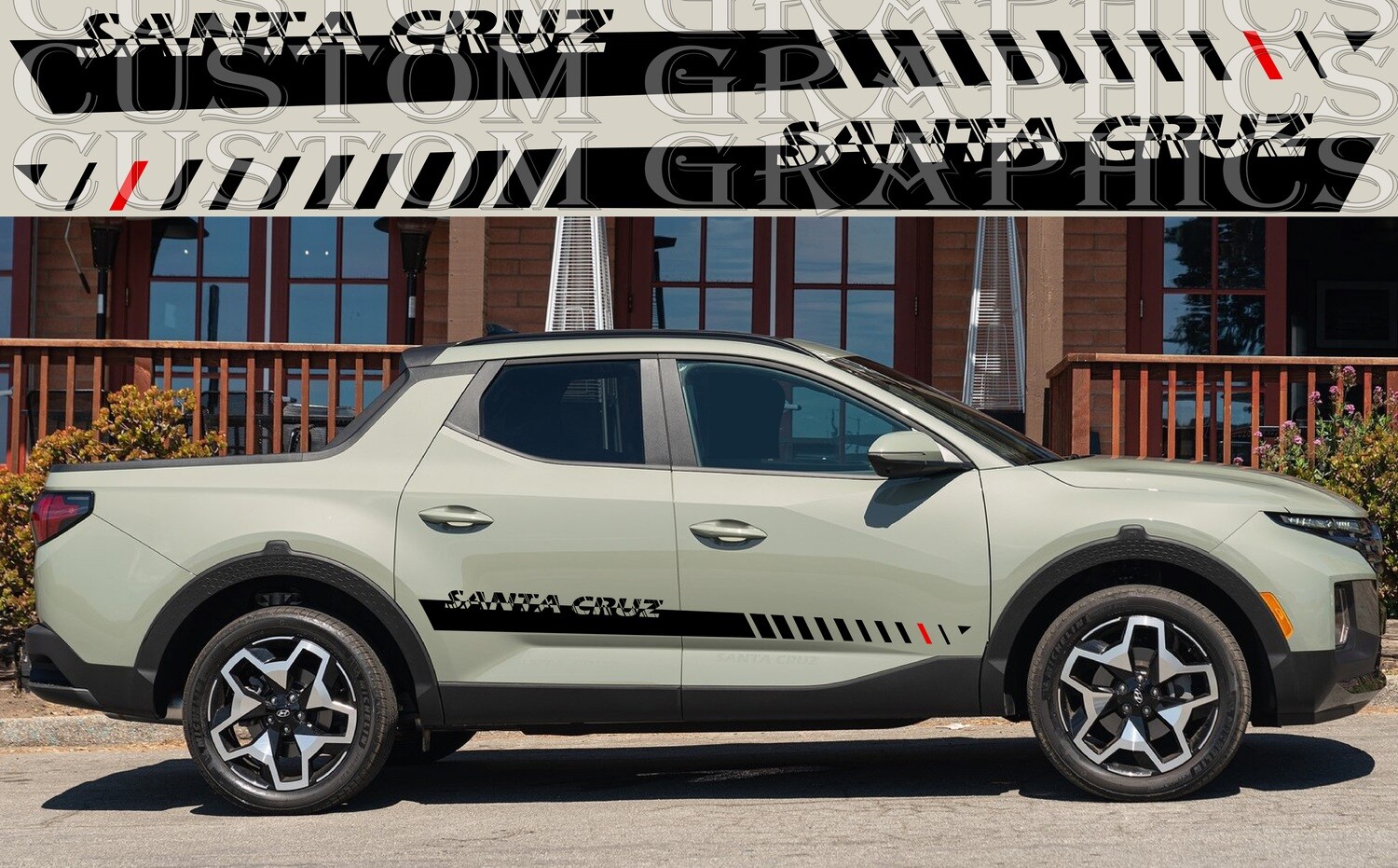 Side Door Stripe Custom kit Stickers Set Kit Compatible with Santa Cruz