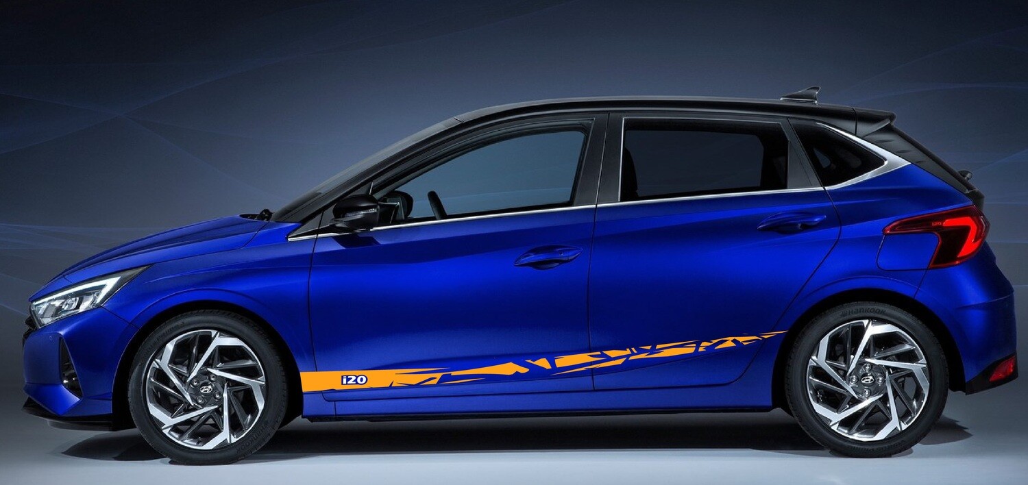 Upgrade Your Car&#39;s Look with Vinyl Stickers Compatible with i20
