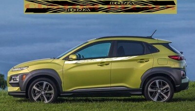 Adorn Your Auto: Vinyl Decals Compatible with Kona N 2022