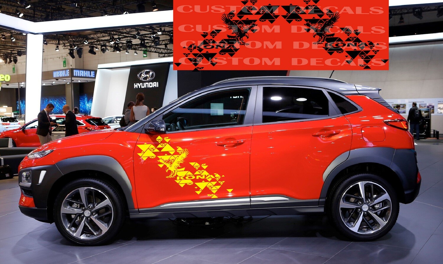 Hit the Road in Style: Vinyl Stickers Compatible with Kona N 2022