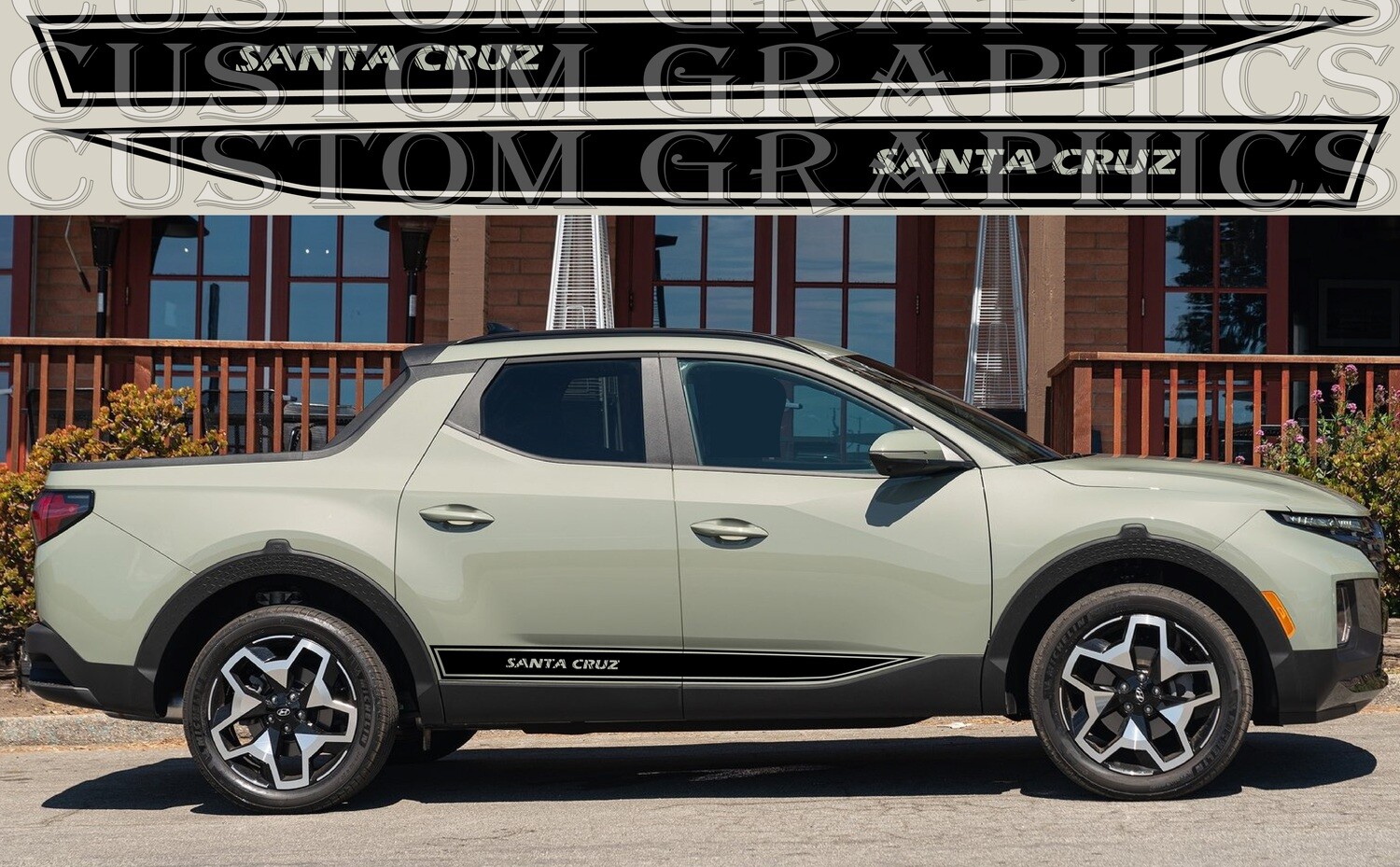 Side Stripe Decal Graphic Sticker Kit Compatible with Santa Cruz 2022