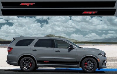 2X Side door stripe vinyl decal graphic sticker Kit Compatible with Durango