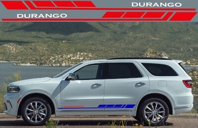 Sport Side door sticker racing design Compatible with Durango
