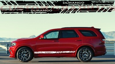 Decal Graphic Sticker Door Sport Stripe Kit Compatible with Durango