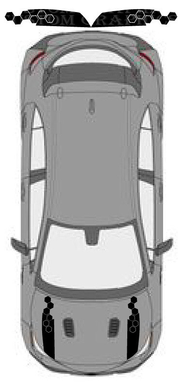 Beautiful custom design stickers for Hood Compatible with Corolla GR 2023